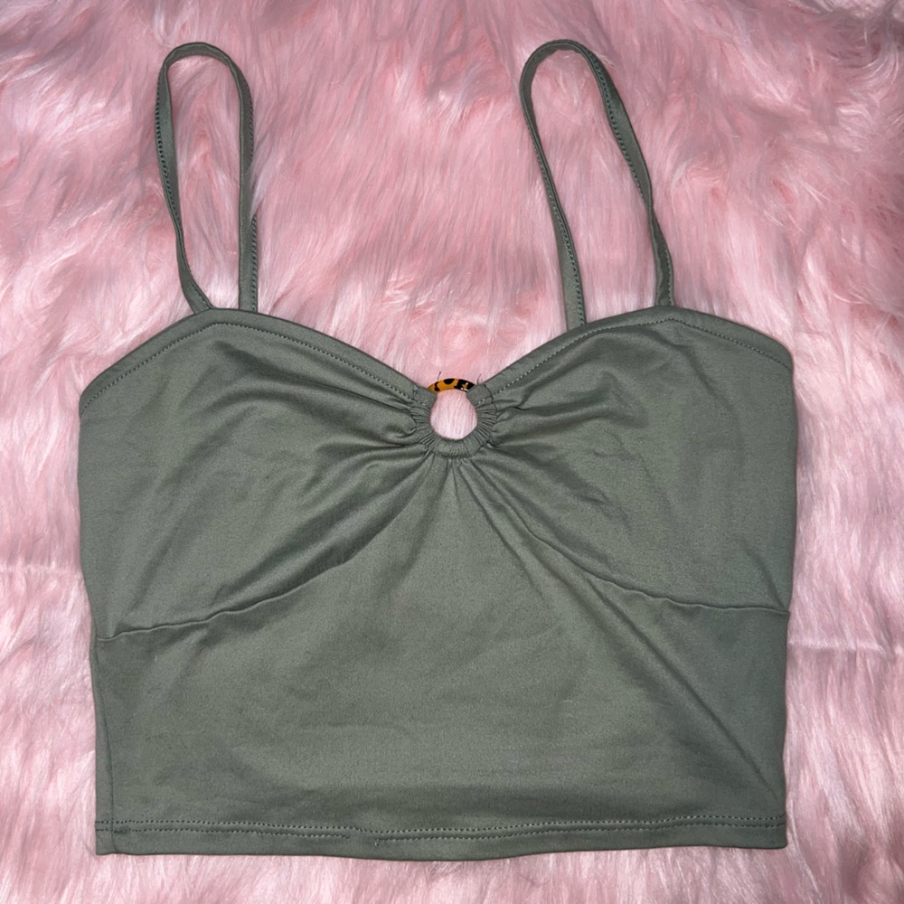 Small green tank top